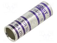 Tip: butt splice; non-insulated; copper; tinned; crimped; purple PANDUIT