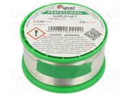 Tin; lead free; Sn99,3Cu0,7; 0.8mm; 250g; reel; 227°C; 2.5% 