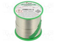 Tin; lead free; Sn99,3Cu0,7; 1.5mm; 500g; reel; 227°C; 2.5% 