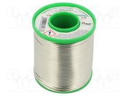 Tin; lead free; Sn99,3Cu0,7; 2mm; 1000g; reel; 227°C; 2.5% 