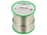 Tin; lead free; Sn99,3Cu0,7; 2.5mm; 500g; reel; 227°C; 2.5% 