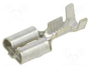 Terminal: flat; 6.3mm; 1÷2.5mm2; crimped; straight; male; tinned MTA