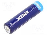 Re-battery: Li-Ion; 18650,MR18650; 3.6V; 3600mAh; Ø18.6x69.5mm XTAR