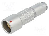 Connector: circular; 2K; plug; female; PIN: 7; soldering; for cable LEMO