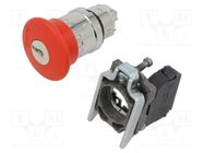 Switch: emergency stop; 22mm; Stabl.pos: 2; NC; red; none; IP66 SCHNEIDER ELECTRIC