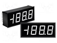 Voltmeter; digital,mounting; -200÷200mV; on panel; LCD; 3,5 digit Murata Power Solutions