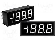 Voltmeter; digital,mounting; -2÷2V; on panel; LCD; 3,5 digit; 5VDC Murata Power Solutions