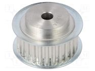 Belt pulley; T5; W: 16mm; whell width: 27mm; Ø: 42.2mm; aluminium OPTIBELT