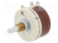 Potentiometer: shaft; 35Ω; 25W; 6.35mm; Shaft: smooth; wirewound OHMITE