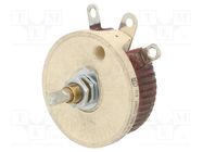 Potentiometer: shaft; 4Ω; 50W; 6.35mm; Shaft: D spring; wirewound OHMITE