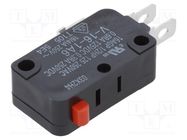 Microswitch SNAP ACTION; 16A/250VAC; 0.3A/250VDC; without lever OMRON Electronic Components