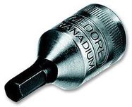 SOCKET DRIVER, 1/4"DRV, HEXAGON, 3MM