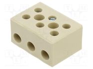 Terminal block; screw terminal; 16mm2; 450V; ways: 3; terminals: 6 BM GROUP