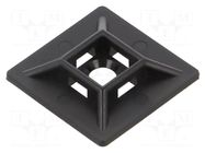 Holder; screw; polyamide; UL94V-2; black; Tie width: 4.8mm; L: 28mm BM GROUP