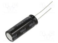 Capacitor: electrolytic; low ESR; THT; 3900uF; 16VDC; Ø12.5x35mm PANASONIC