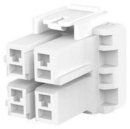 PLUG HOUSING, 4POS, PA 6.6 GF, NATURAL