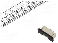 Connector: FFC/FPC; vertical; PIN: 6; ZIF; SMT; 30V; 0.5A; tinned GCT