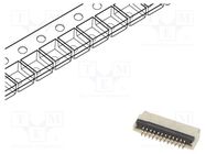 Connector: FFC/FPC; horizontal; PIN: 12; ZIF; SMT; 30V; 0.4A; H: 1mm GCT