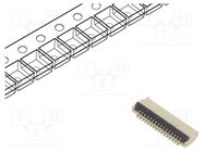 Connector: FFC/FPC; horizontal; PIN: 16; ZIF; SMT; 30V; 0.4A; H: 1mm GCT