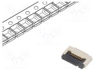 Connector: FFC/FPC; horizontal; PIN: 8; ZIF; SMT; 50V; 0.4A; -25÷85°C GCT