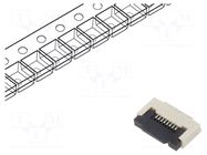 Connector: FFC/FPC; tinned; SMT; 0.4A; 50V; PIN: 8; Mat: LCP; ZIF GCT