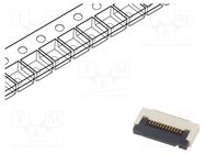 Connector: FFC/FPC; horizontal; PIN: 12; ZIF; SMT; 50V; 0.4A; Mat: LCP GCT