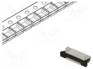 Connector: FFC/FPC; horizontal; PIN: 6; ZIF; SMT; 50V; 0.4A; tinned GCT