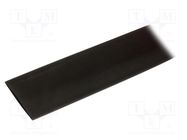 Heat shrink sleeve; glueless,flexible; 2: 1; 50.8mm; L: 1.2m; black TE Connectivity