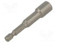 Screwdriver bit; 6-angles socket; Socket: HEX 8mm FELO