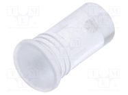 Fiber for LED; round; Ø3.2mm; Front: flat; straight; IP68 MENTOR