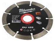 Cutting diamond wheel; Ø: 125mm; Øhole: 22.2mm; Disc thick: 2.3mm Milwaukee