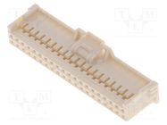 2.0 W/B Dual Grid Rcpt Hsg 40Ckt Beige MOLEX