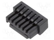 1.25WTB SINGLE REC HSG 6CKT BLACK MOLEX