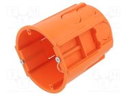 Enclosure: junction box; Ø: 68mm; Z: 81mm; polypropylene PP; deep PAWBOL