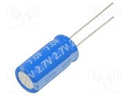 Supercapacitor; THT; 7F; 2.7VDC; Ø10x20mm Viking