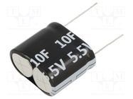 Supercapacitor; THT; 10F; 5.5VDC; 32x27x16mm Viking