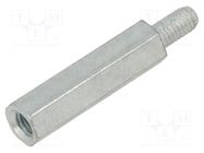 Screwed spacer sleeve; 30mm; Int.thread: M5; Ext.thread: M5 BM GROUP