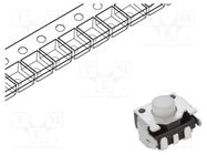 Microswitch TACT; SPST-NO; Pos: 2; 0.05A/12VDC; PCB; none; 1.6N TE Connectivity