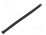 Polyester braid; ØBraid : 3÷7nom.4mm; polyester; black; -50÷150°C ABB