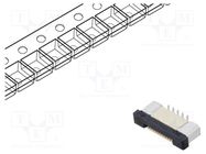 Connector: FFC/FPC; vertical; PIN: 10; ZIF; SMT; 500mA; tinned; 30mΩ CONNFLY