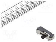 Switch: slide; Pos: 2; SPDT; 0.3A/4VDC; ON-(ON); No.of term: 3; SMT C&K