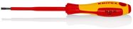 KNIPEX 98 20 35 Screwdrivers for slotted screws insulating multi-component handle, VDE-tested burnished 202 mm