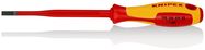 KNIPEX 98 20 55 SL Screwdriver (Slim) for slotted screws insulating multi-component handle, VDE-tested burnished 232 mm