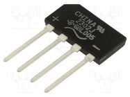 Bridge rectifier: single-phase; Urmax: 50V; If: 4A; Ifsm: 150A; flat VISHAY