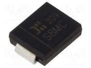 Diode: rectifying; SMD; 1kV; 8A; SMC; Ufmax: 0.985V; Ifsm: 200A DIODES INCORPORATED