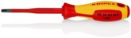 KNIPEX 98 24 02 SLS Screwdriver (Slim) Plus/Minus Phillips® insulating multi-component handle, VDE-tested burnished 212 mm