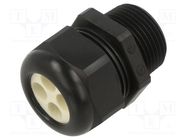 Cable gland; multi-hole; NPT1"; IP65; polyamide; black; Holes no: 4 