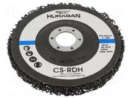 Wheel; Dim: Ø125x13mm; Mount.hole diam: 22mm HURAGAN