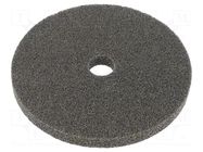 Wheel; fleece; Dim: Ø150x12mm; Mount.hole diam: 22mm HURAGAN