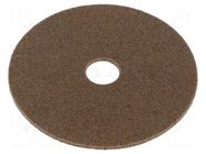 Wheel; fleece; Dim: Ø125x3mm; Mount.hole diam: 22mm HURAGAN